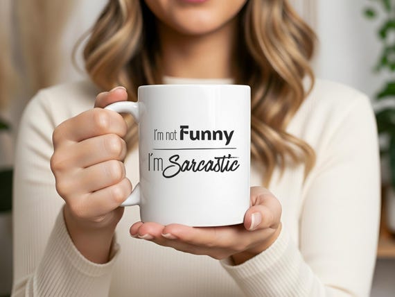 Dry-Humor Mug for Socially Drained People Using Quiet Sarcasm - Subtle Wit Gift