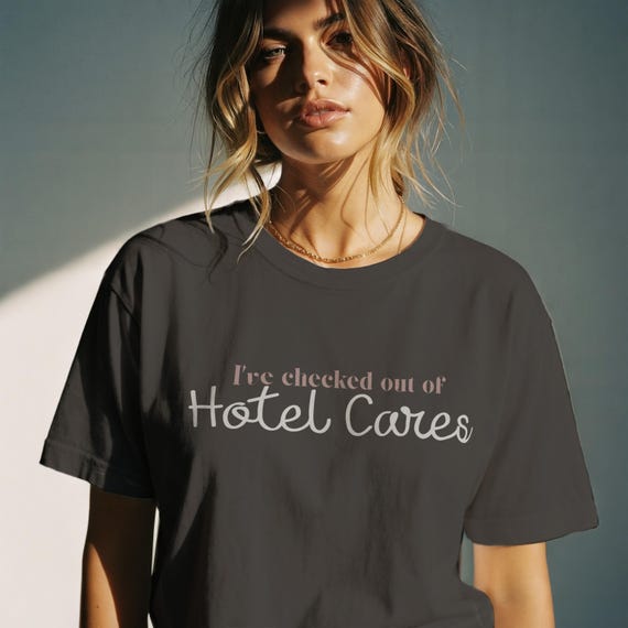 Checked Out Shirt for Emotionally Spent Adults - Dry Humor Graphic Tee