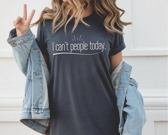 Introvert Shirt for Socially Drained Adults - Dry Humor Graphic Tee