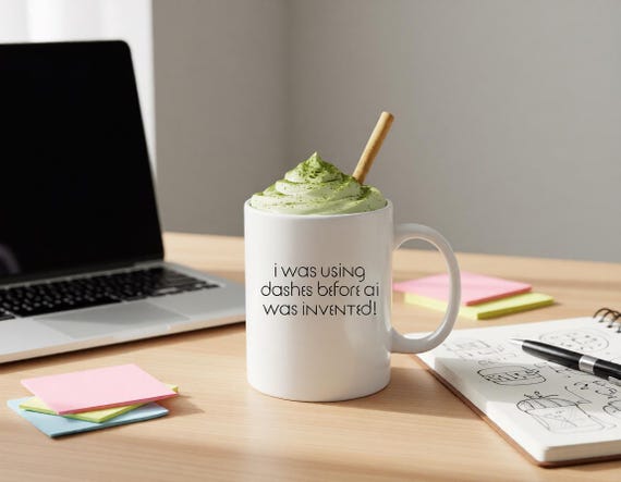 Writer Brain Mug for Creative Thinkers - Minimalist Editorial Quote Gift