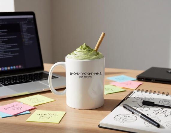Low Social Battery Office Worker Mug - Boundary Setting Quiet Humor Gift