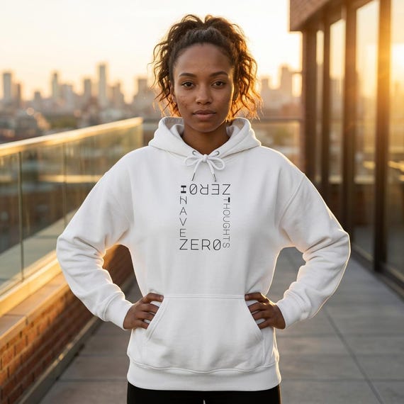 I Have ZERO Thoughts Hoodie - Brain Fog Sweatshirt for Mentally Overloaded People
