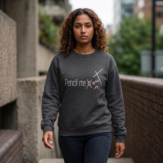 Pencil Me OUT Sweatshirt - Introvert Humor Crewneck for Selective Socializers