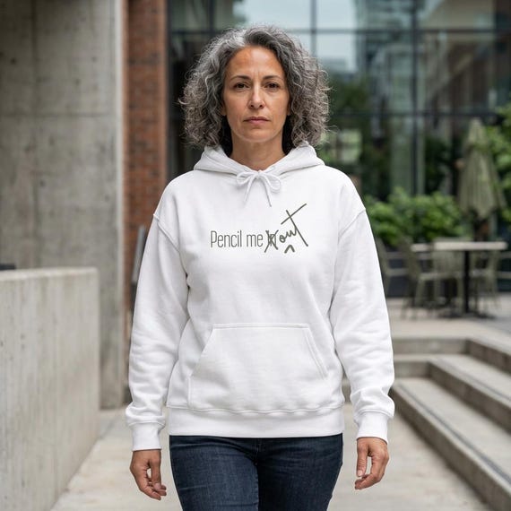 Pencil Me OUT Hoodie - Introvert Humor Hooded Sweatshirt for Selective Socializers